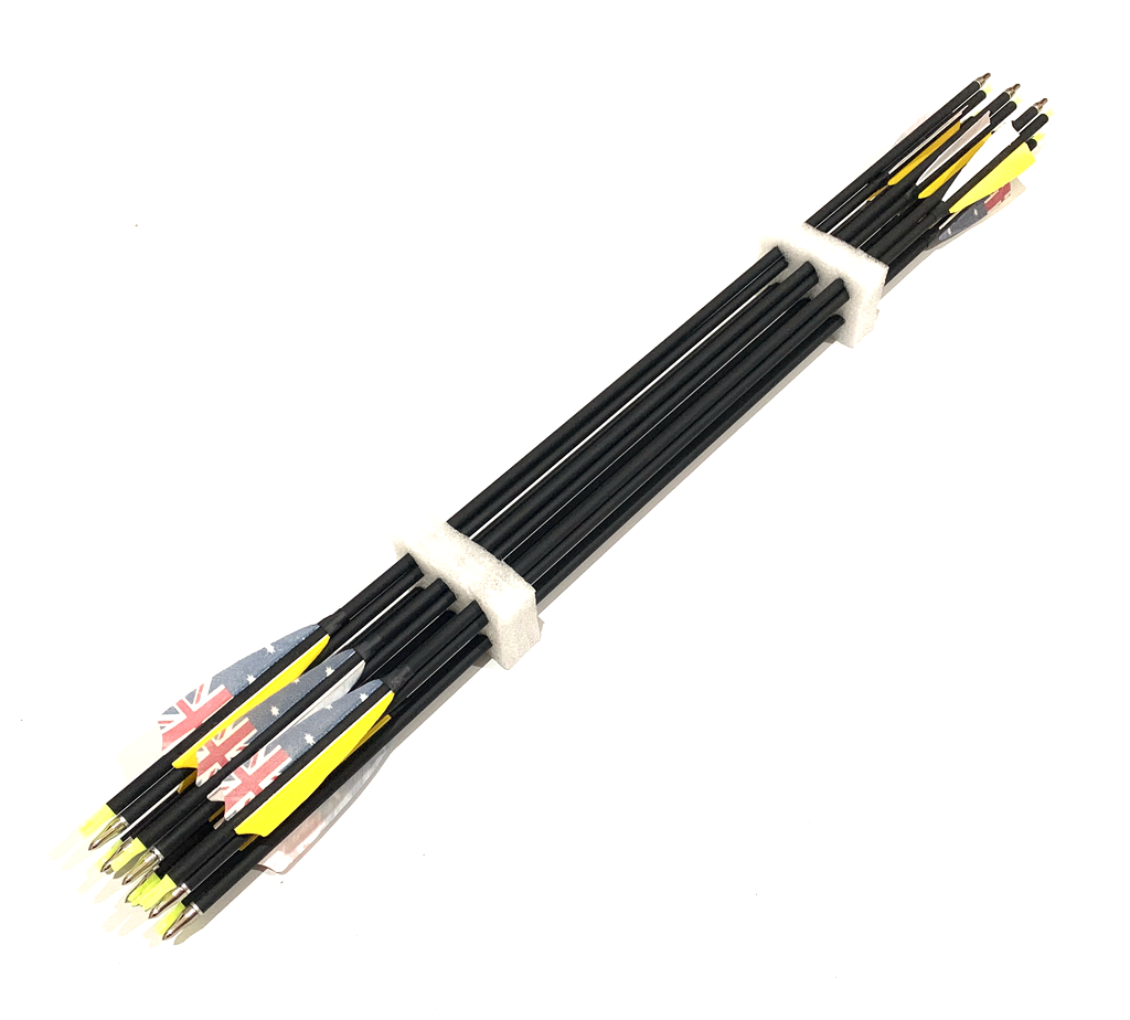 ARCHQUICK 31.5" Carbon Arrows Feather Compound Recurve Bow Hunting Target FLG