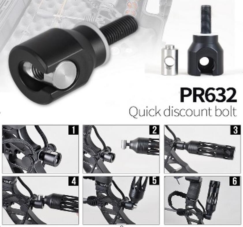 TP Archery Stabilizer Quick Disconnect Bolt PR632 Adapter Quick Detach