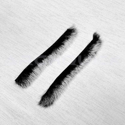 OLD MOUNTAIN ARCHERY RABBIT FUR STRING SILENCERS - Black / Grey