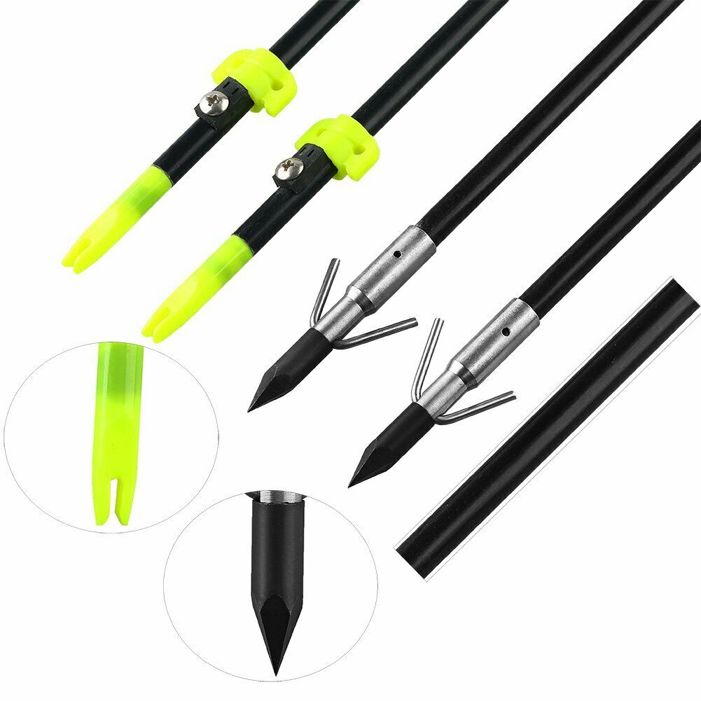 6X 34.5" Archery Bow Fishing Arrows Hunting Bowfishing Compound bow Recurve bow