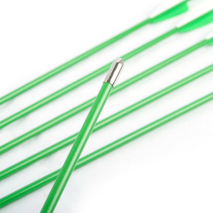 12x 28" Fiberglass Arrows upto 30LB For Kid Practice Target Recurve Compound Bow