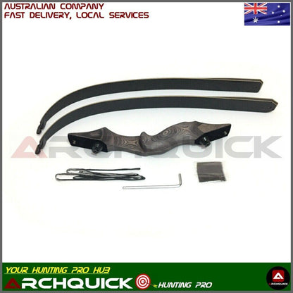Junxing BHunter 60″ Take Down Recurve Bow – RH/LH  KIT Carbon Feather Arrow