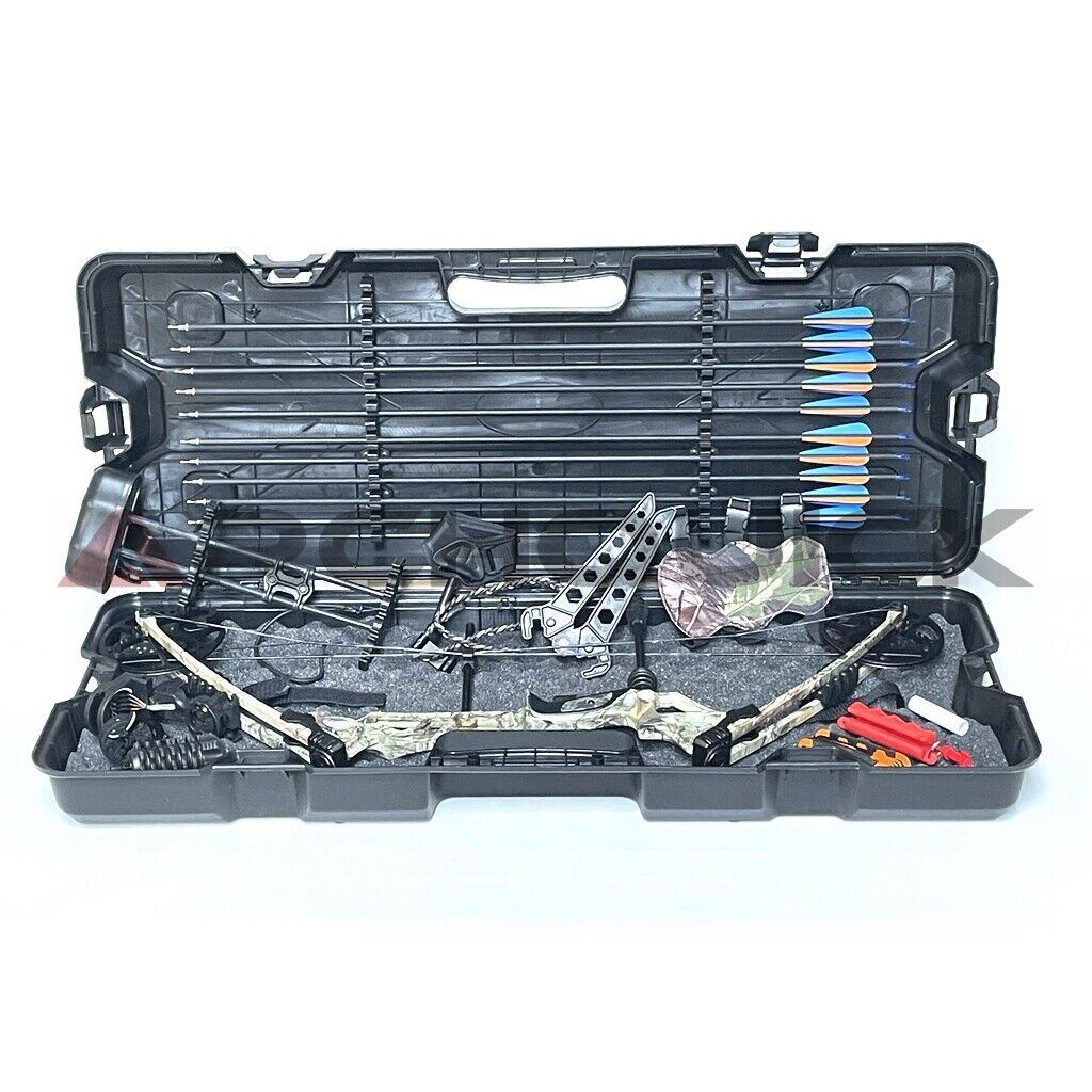 ARCHQUICK Archery Compound Bow Hunting Case Set Shooting Target R/LH 20-60lbs