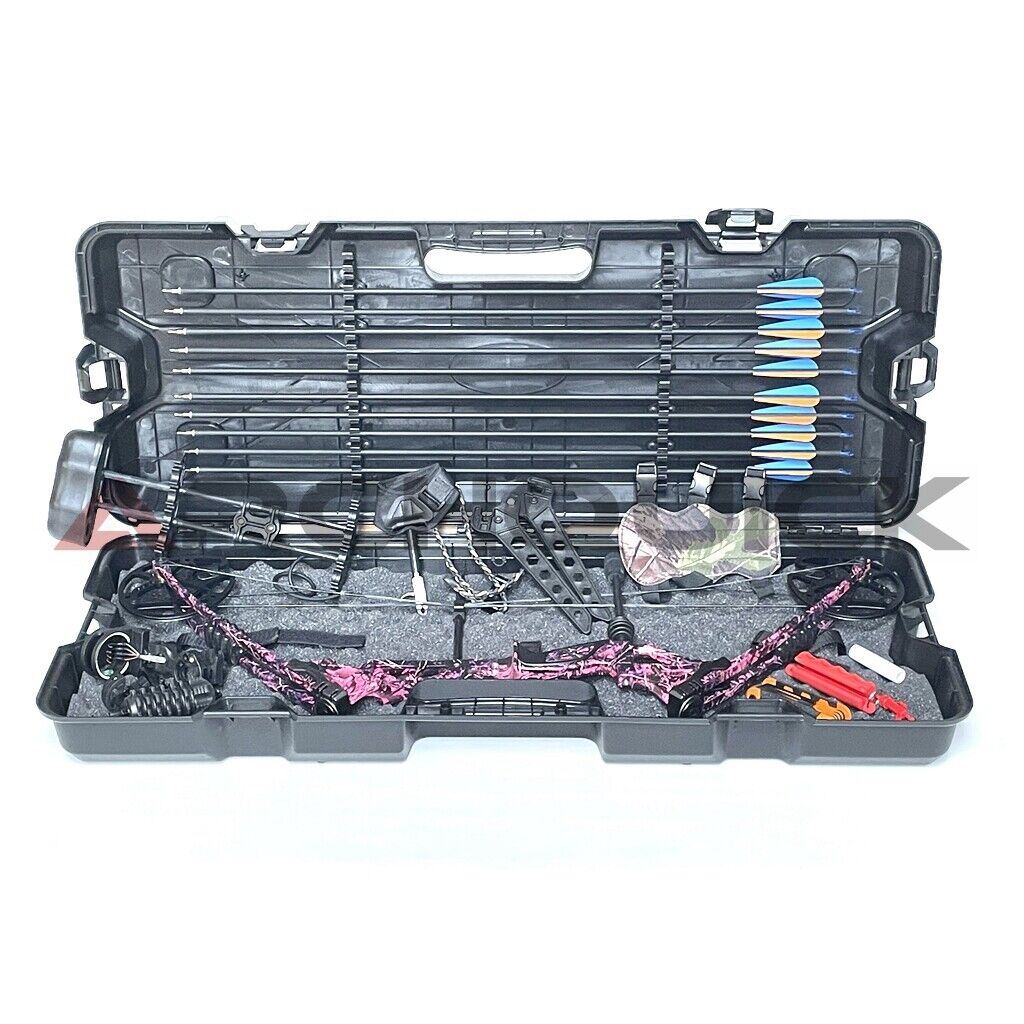 ARCHQUICK Archery Compound Bow Hunting Case Set Shooting Target R/LH 20-60lbs