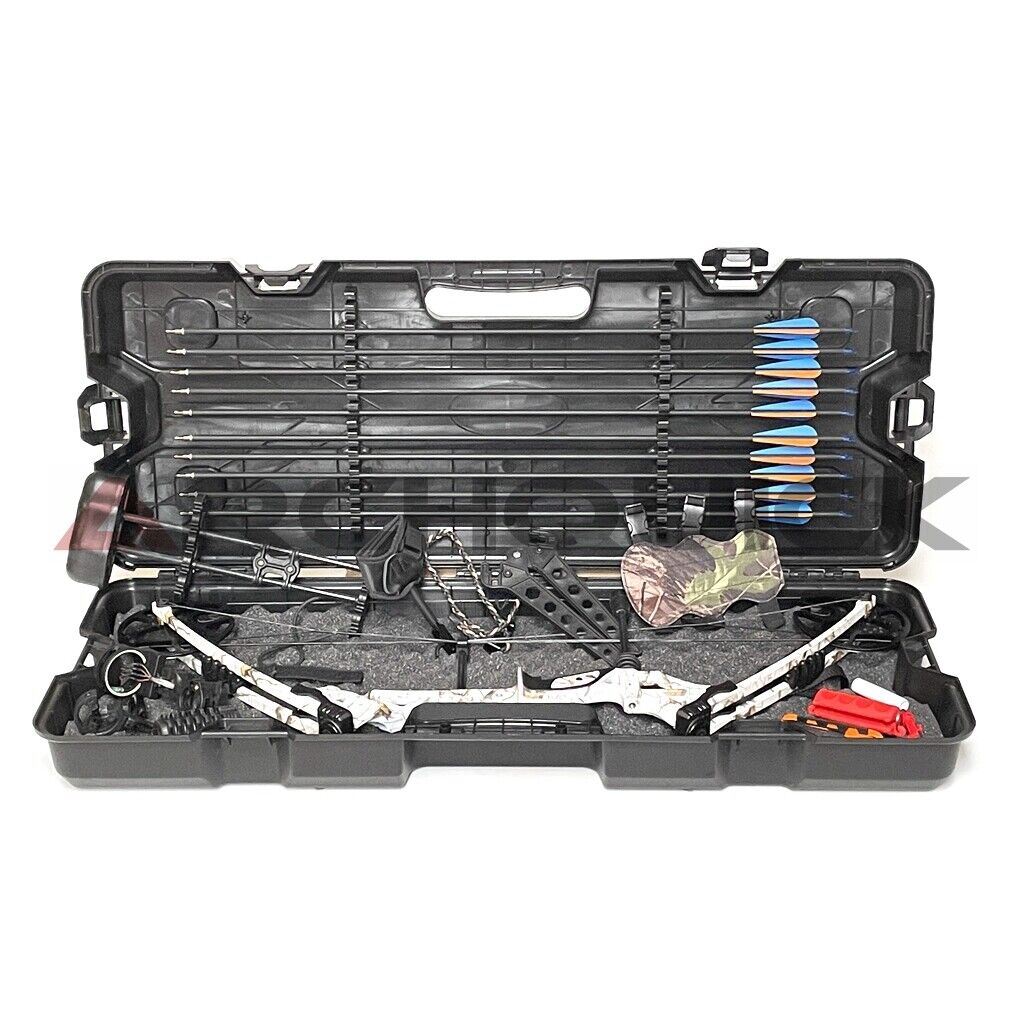 ARCHQUICK Archery Compound Bow Hunting Case Set Shooting Target R/LH 20-60lbs