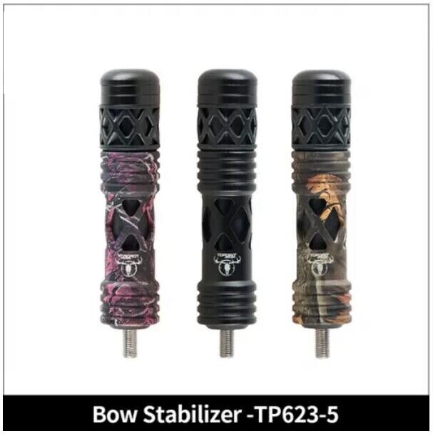 TP Compound Bow Stabilizer 5" for Hunting Target Black Camo TP623-5