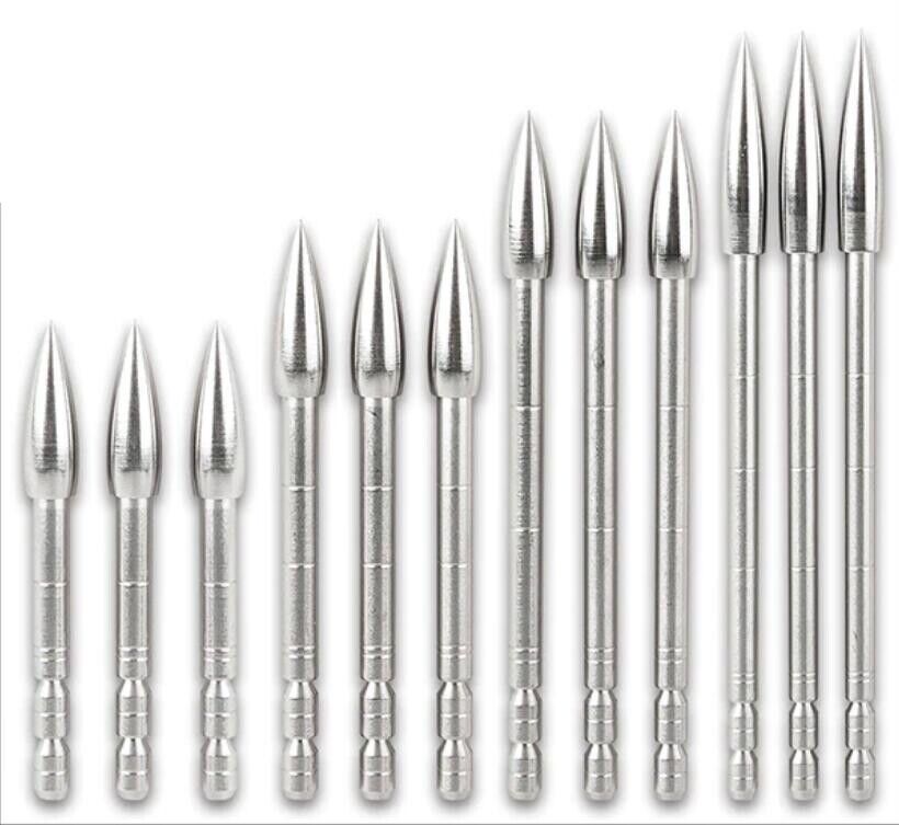 120 Point Target AAP Archery Stainless Steel Target Points 4.2mm 100/120/150/200Grain ...