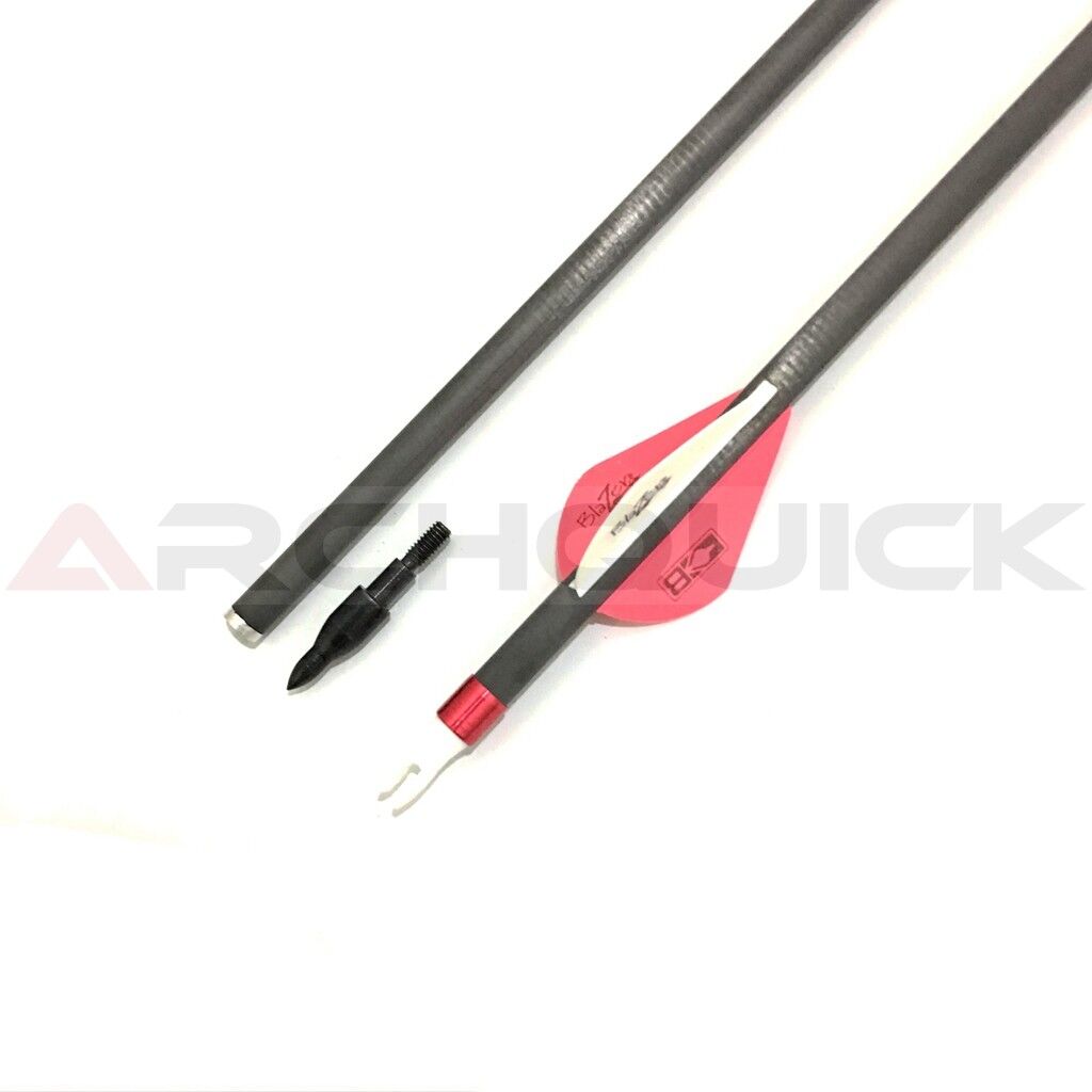 12 X 31.5" CARBON ARROWS 2" FLETCH Spine 340 COMPOUND OR RECURVE BOW TARGET
