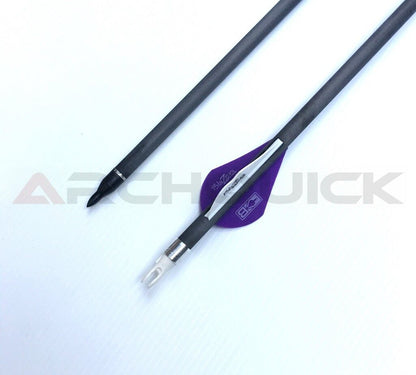 12 X 31.5" CARBON ARROWS 2" FLETCH Spine 340 COMPOUND OR RECURVE BOW TARGET