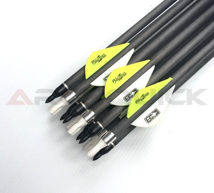 12 X 31.5" CARBON ARROWS 2" FLETCH Spine 340 COMPOUND OR RECURVE BOW TARGET